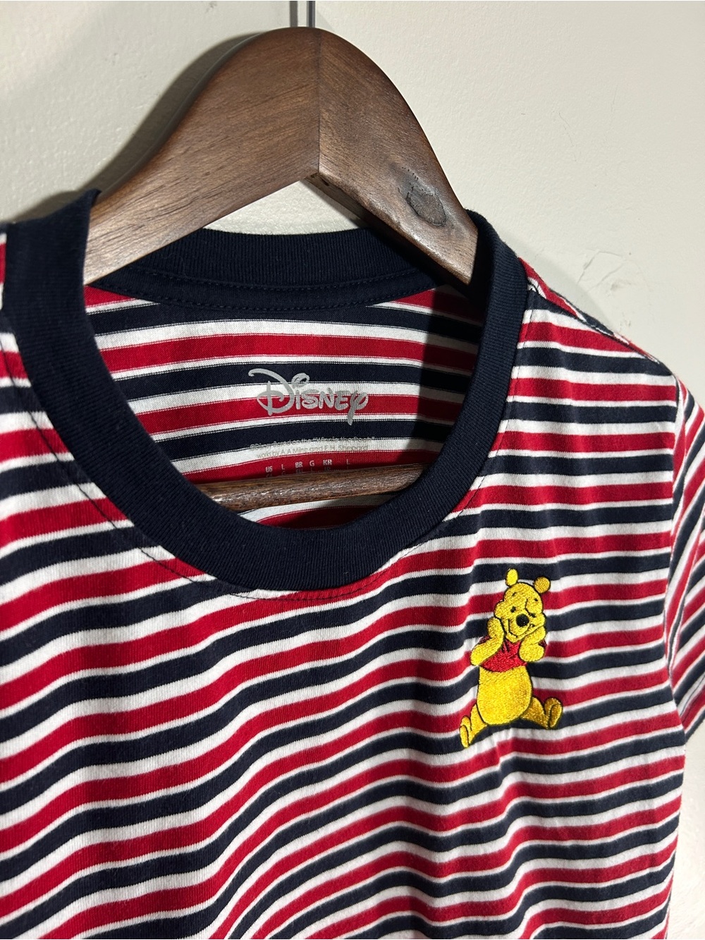 Disney Striped Crop Tee w/ Embroidered Winnie the Pooh - Picture 3 of 4